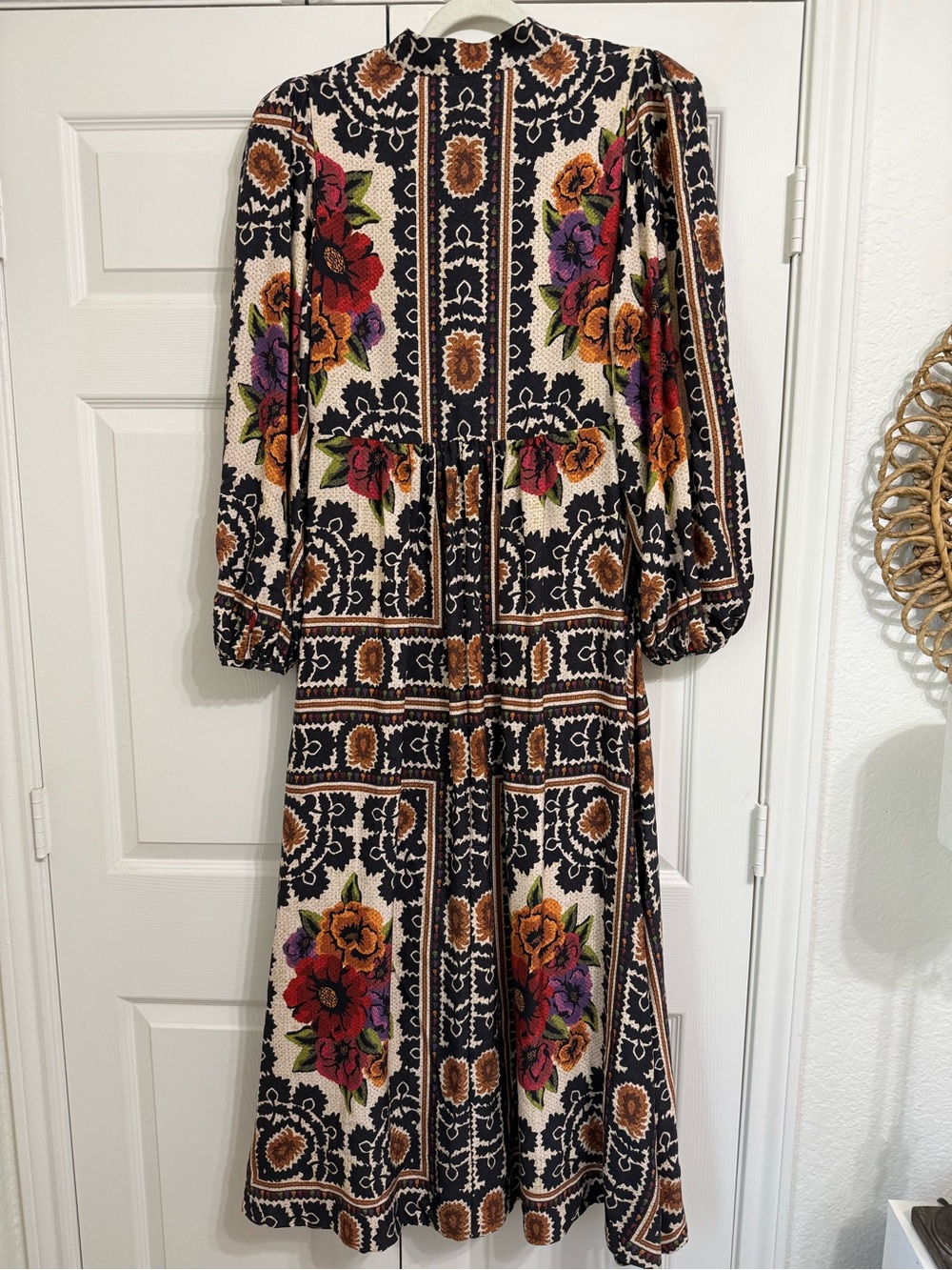 Farm Rio Flower Tapestry Dress - Picture 5 of 6